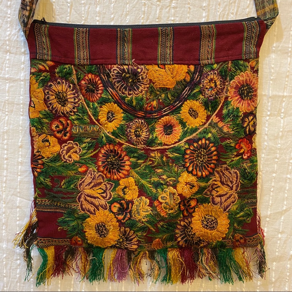 Artisanal handmade Mexican cross body